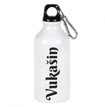 Učitajte sliku u galeriji, Aluminijumska flašica za vodu sa štampom - bela