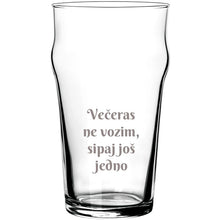 Učitajte sliku u galeriji, Čaša za pivo "Večeras ne vozim, sipaj još jedno"