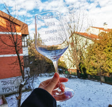 Učitajte sliku u galeriji, Čaša za vino &quot;Čaša vina, moja medicina&quot;
