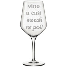 Učitajte sliku u galeriji, Čaša za vino &quot;Vino u čaši, mozak na paši&quot;
