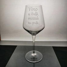 Učitajte sliku u galeriji, Čaša za vino &quot;Vino u čaši, mozak na paši&quot; - 1
